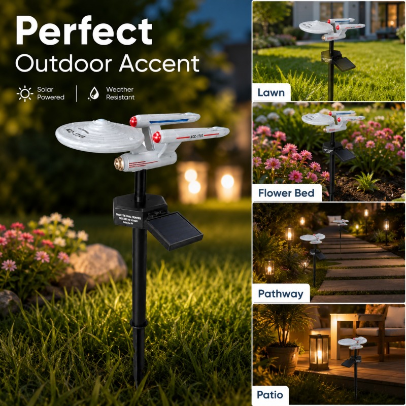 Outdoor Power Outlet Solar - Lampu Taman Tenaga Surya Star Trek