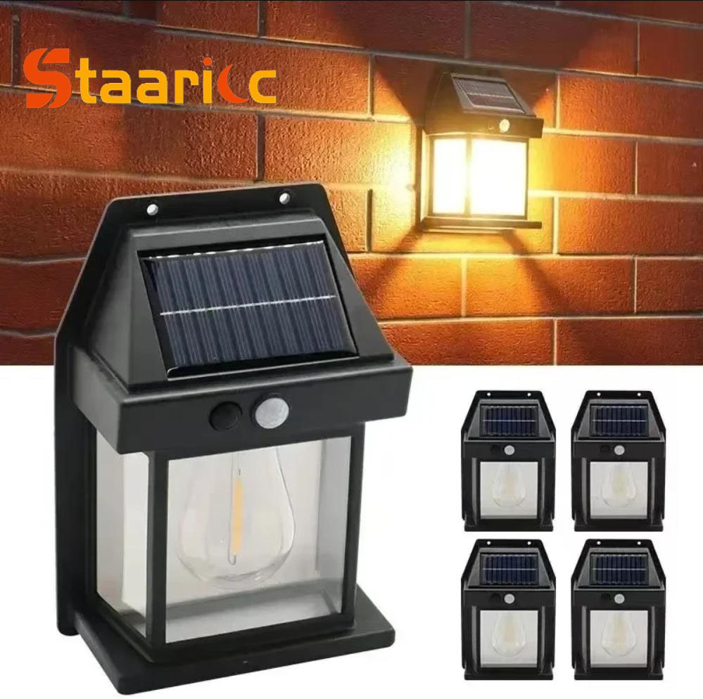Outdoor Power Outlet Solar - Lampu Dinding Tenaga Surya Tungsten Luar
