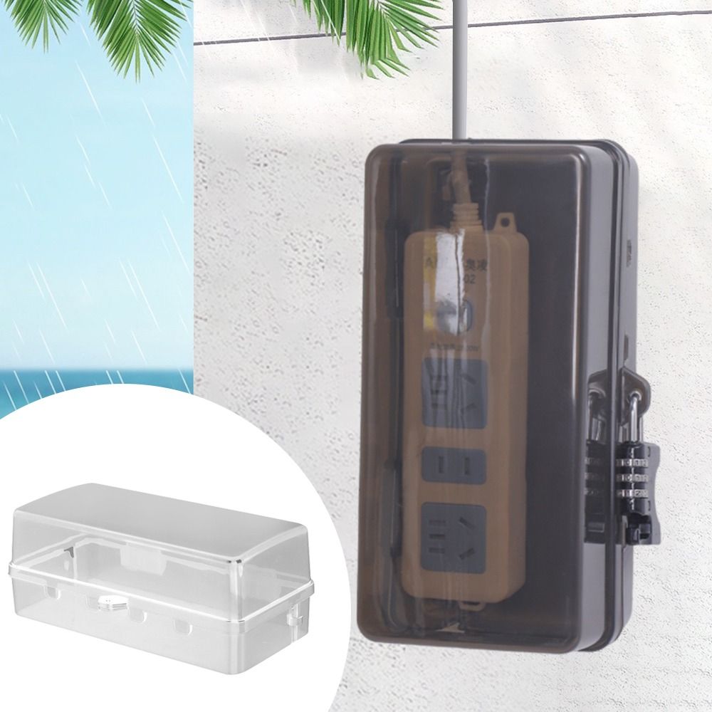 Outdoor Power Lead Cover - Kotak Steker Plastik Portabel Tahan Air