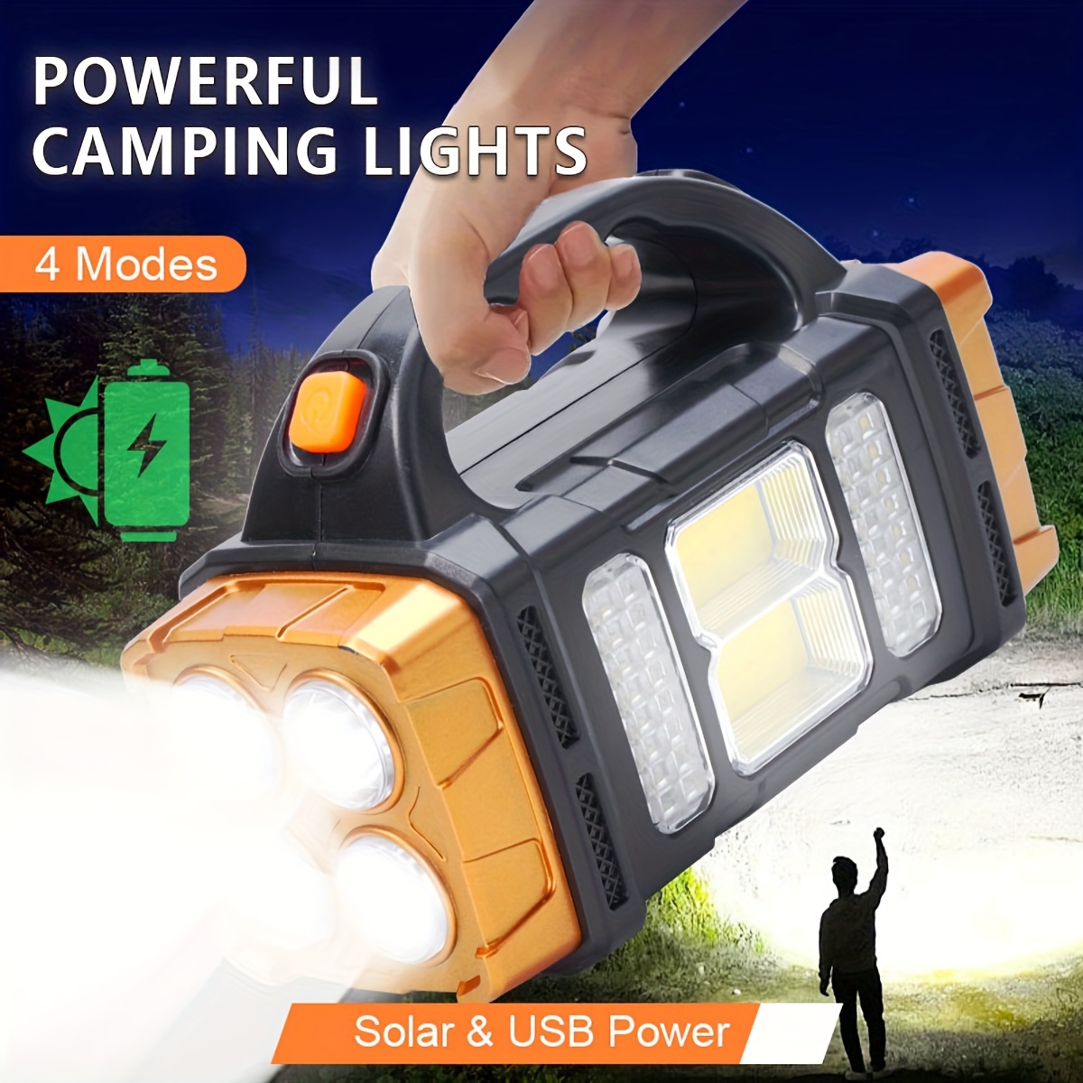 Outdoor Power Outlet Solar - Senter LED Tenaga Surya Daya Tinggi