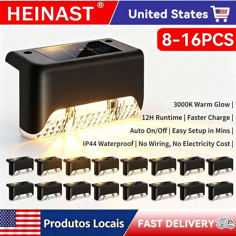 Outdoor Power Lead Cover - 8/16 Paket Lampu Tangga Tenaga Surya