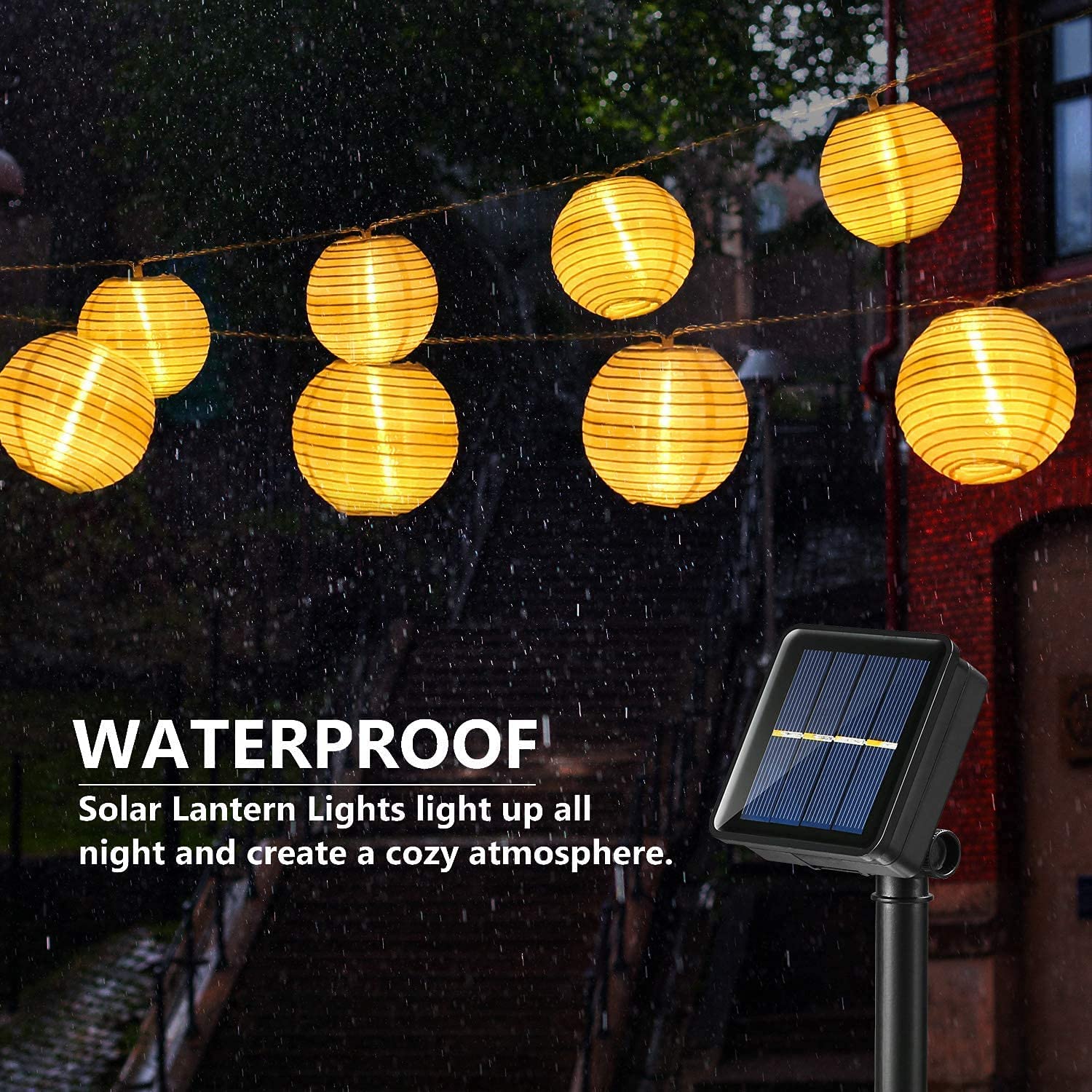 Lampu peri tali tenaga surya,  - Outdoor Power Outlet Solar ulasan dan harga