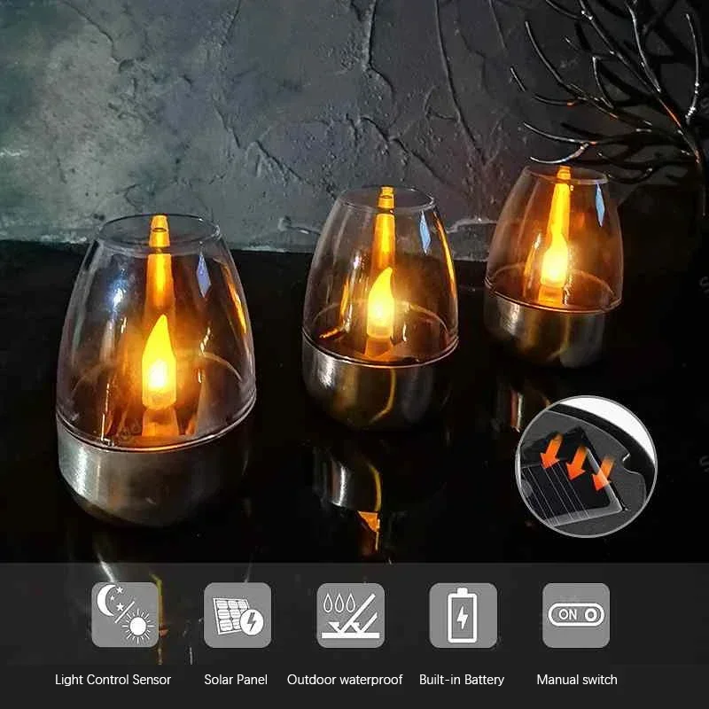 Lampu lilin tenaga surya LED,  - Outdoor Power Outlet Solar ulasan dan harga