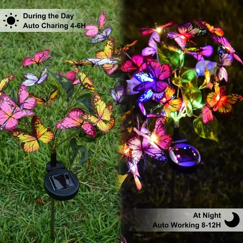 Lampu Taman Kupu-kupu LED Sury - Outdoor Power Outlet Solar ulasan dan harga