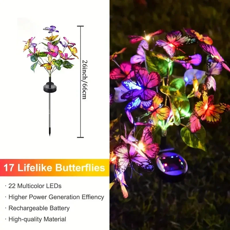 Lampu Taman Kupu-kupu LED Sury - Outdoor Power Outlet Solar ulasan dan harga