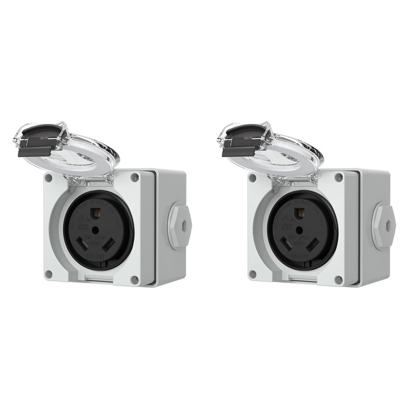 2X Kotak Stopkontak 30Amp, Rec - Outdoor Power Receptacle Box ulasan dan harga