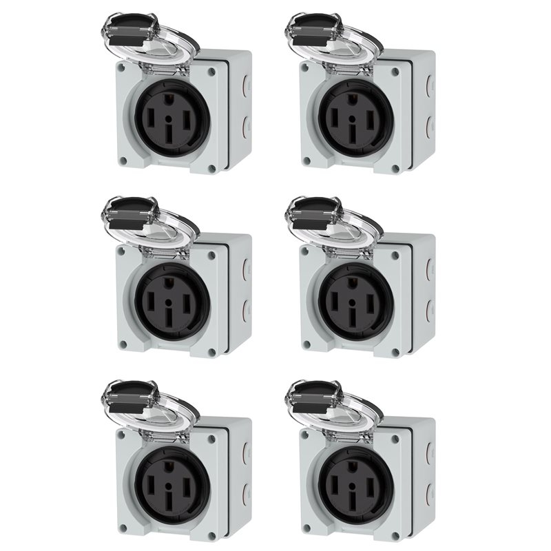 Kotak Stopkontak ABLK 6X 50Amp - Outdoor Power Receptacle Box ulasan dan harga