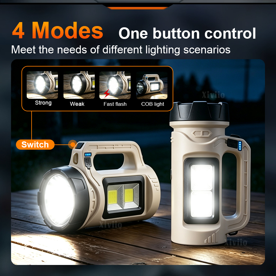 Senter LED genggam multipemand - Outdoor Power Outlet Solar ulasan dan harga