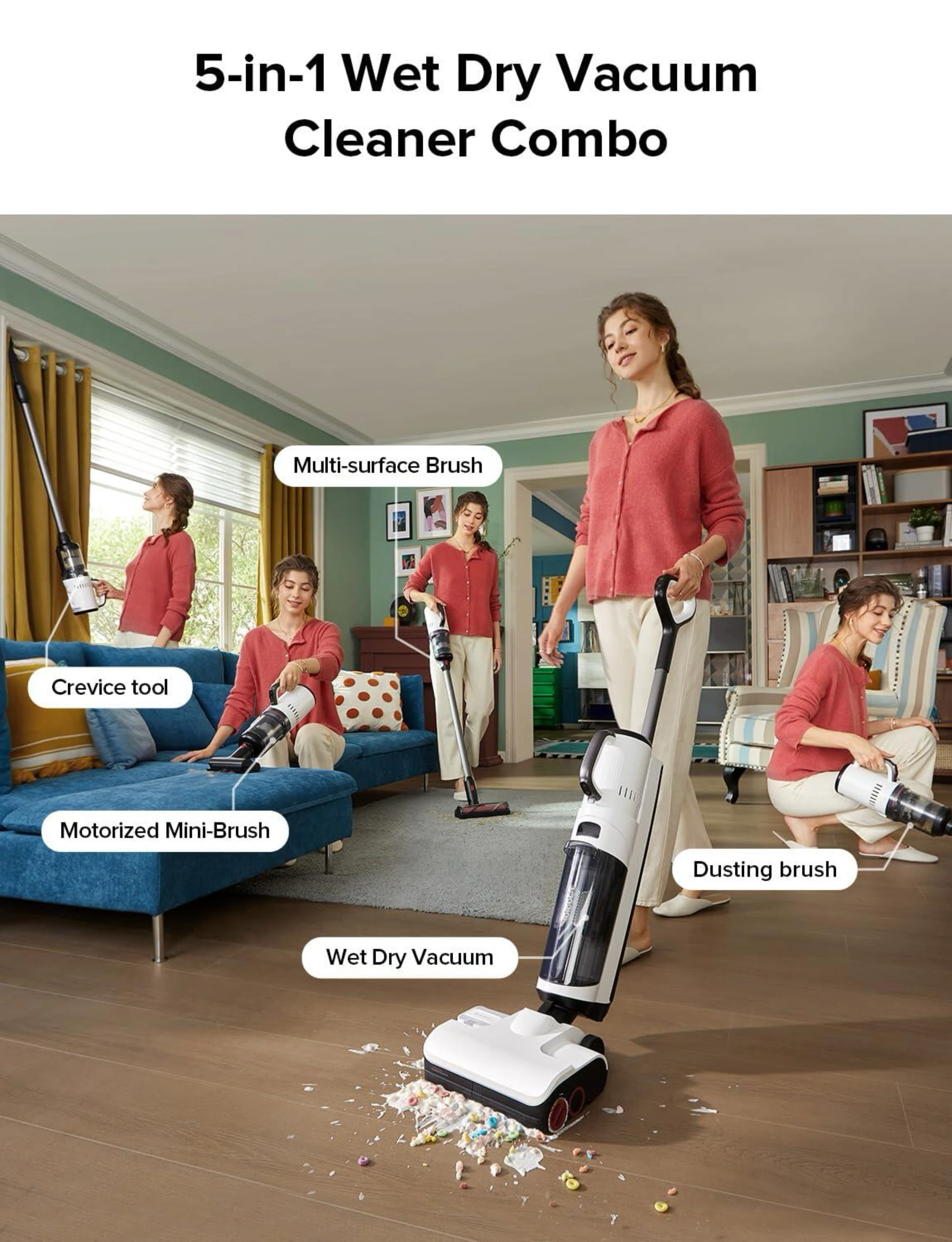 Penyedot Debu Mobil 5-in-1 Ber - Outdoor Power Mop ulasan dan harga