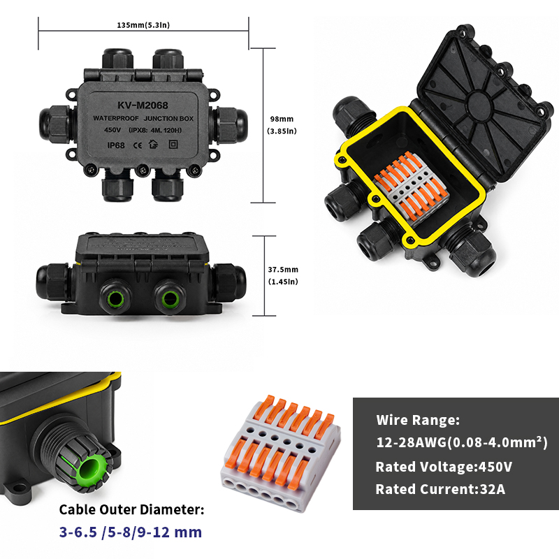 Kotak Sambungan Tahan Air IP68 - Outdoor Power Outlet Box ulasan dan harga